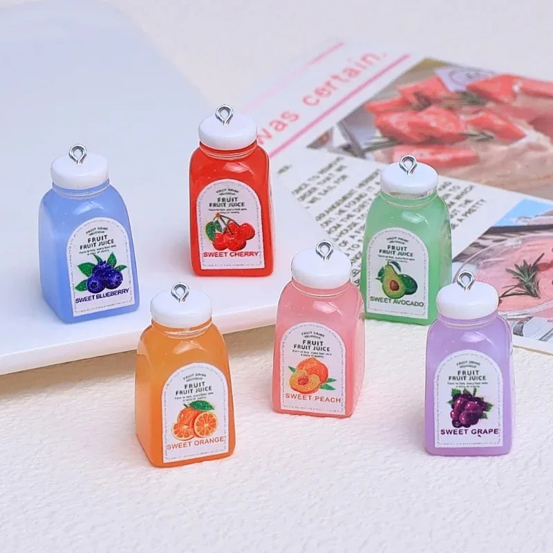 Resin Craft Material - 10 Pcs Pendentifs en résine Kawaii