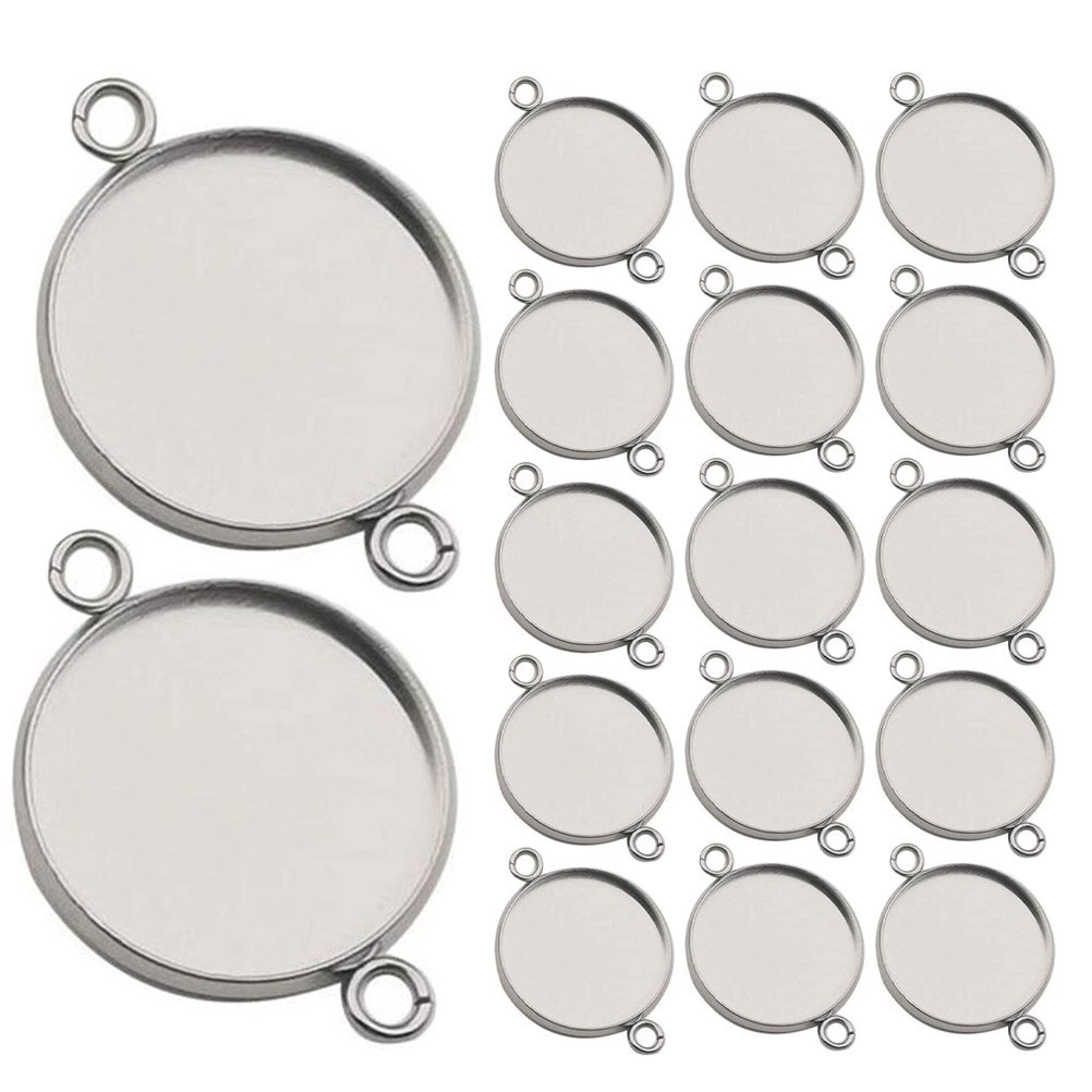 Bezels Set Pendant - 20 pièces, montures pour bijoux en