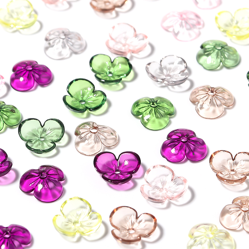 Resin Craft Projects - Perles de pétales en résine transparente,