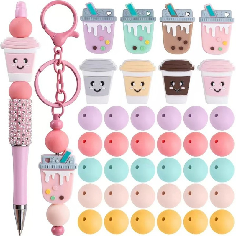Mixing Cup Silicone - Lot de 48 perles en silicone