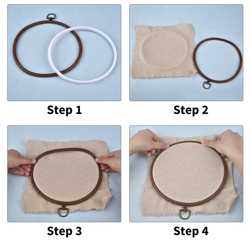 Cerceaux de broderie en bois d - Wood Ring Blank avis et prix