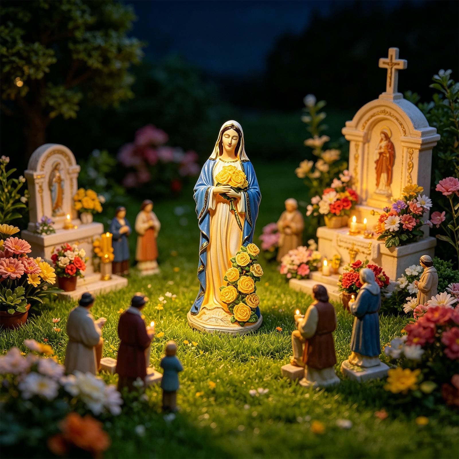 Statue solaire de la Vierge Ma - Resin Crafts avis et prix