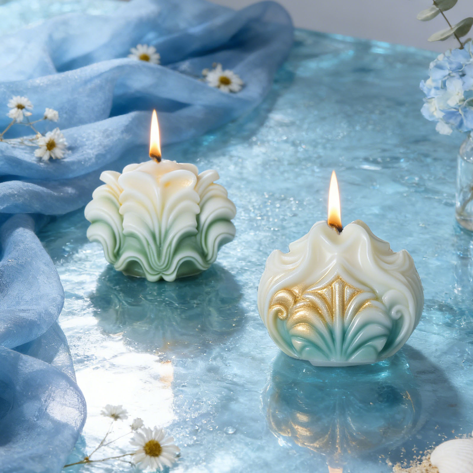 Grand moule en silicone Coquil - Resin Ocean Wave Mold avis et prix