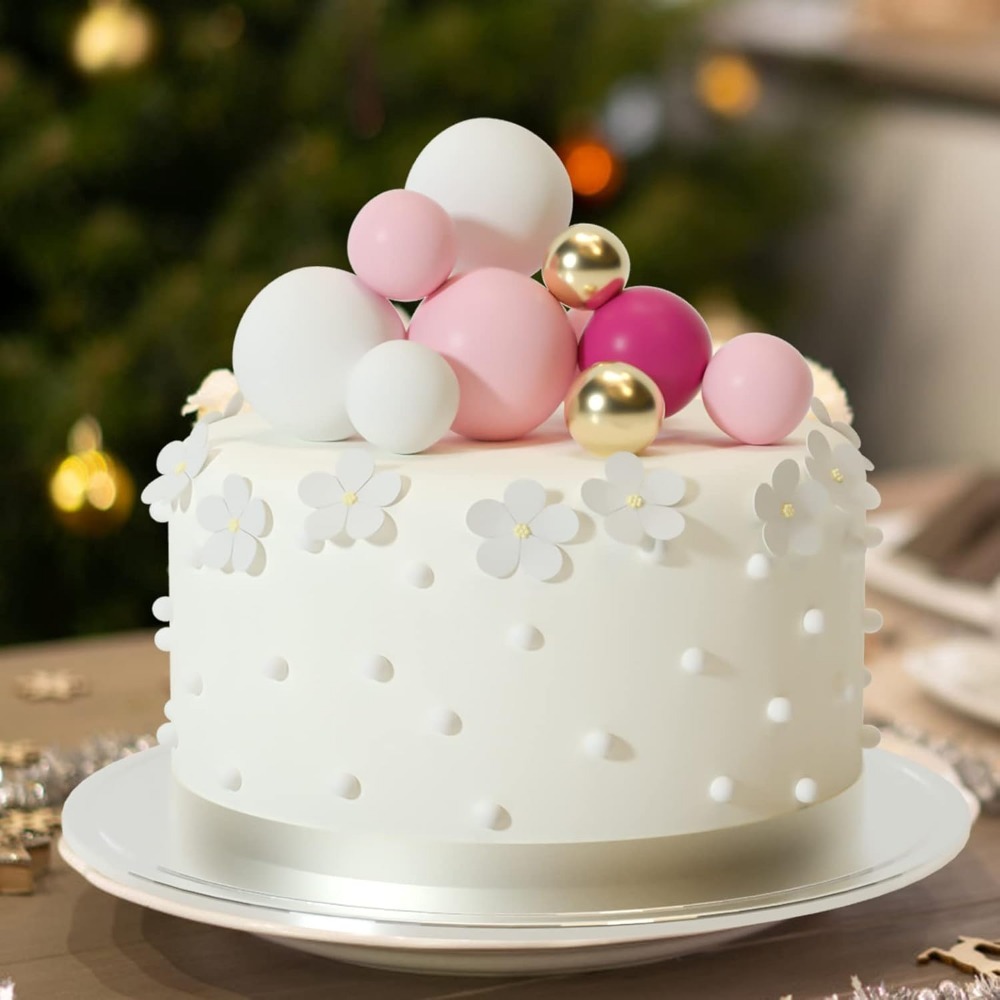 20 pièces, boules de gâteau d' - Gold Foil Flakes avis et prix